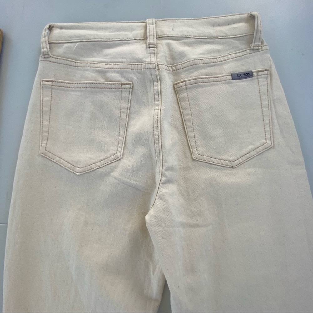 Joe's Jeans Cream Wide-Leg Flare Jeans - Picture 11 of 11